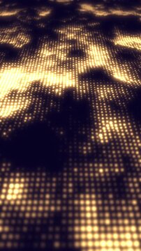 Technologically themed dynamic network particle space wallpaper, 4K