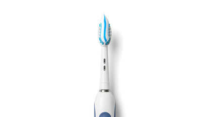 Oral Hygiene Concept with Toothbrush and Toothpaste Isolated