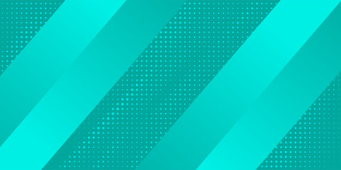 Abstract turquoise geometric background with diagonal stripes and halftone dots, modern minimal design, clean digital texture for banner, presentation, corporate branding, and web interface layout.