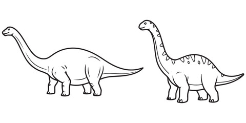 jurassic world animal line art and illustrator eps 10 © Md