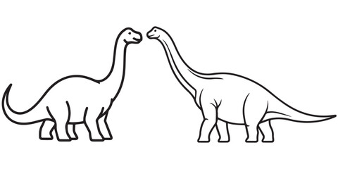 jurassic world animal line art and illustrator eps 10 © Md