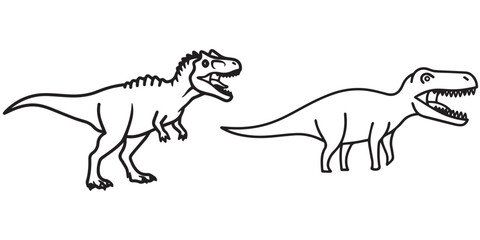 jurassic world animal line art and illustrator eps 10 © Md