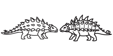  jurassic world animal line art and illustrator eps 10 © Md