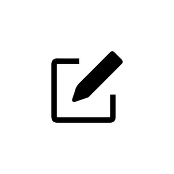 Edit Icon Comparison: Solid vs Outline Pencil Designs.