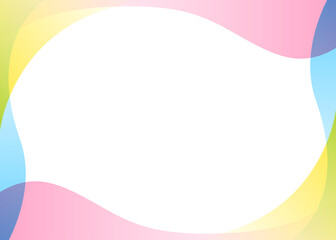 曲線のシンプルな背景、フレーム