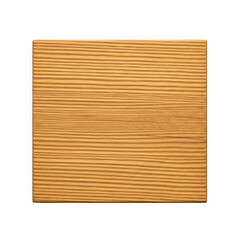 Smooth wooden panel isolated on white background