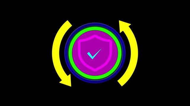 Tick Mark, Check Mark Voting Sign True Answer, Right Statement Sign Symbol ck Resolution Motion Graphics Video Footage with Alpha Channel No