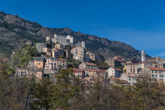 The City of Corte,the fourth-largest commune in Corsica