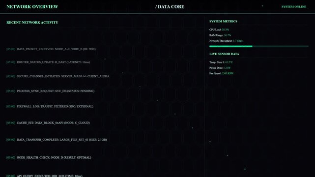 Binary code background design for modern website interface and digital technology layout