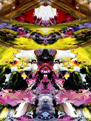 Fototapeta premium Abstract art background . Hand painting artwork on canvas .