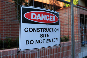 No Entry Sign Written in English Outdoors