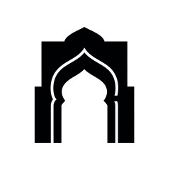 Fototapeta premium Islamic Archway Silhouette.