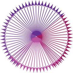 vector illustration of a circle of colorful circles