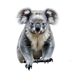Close-up Portrait of a Koala Bear with Fluffy Ears and Black Nose marsupial Australia