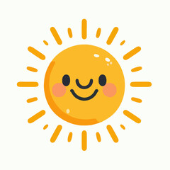 happy sun cartoon