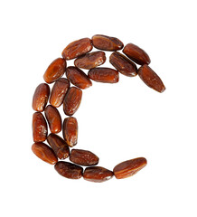 dates palm fruit isolated. ramadan kareem decoration