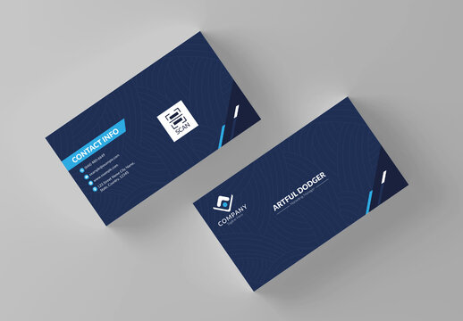 Business Card Template Layout