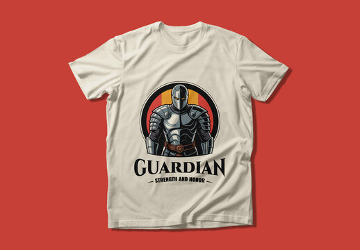 Guardian Knight T Shirt Design Layout