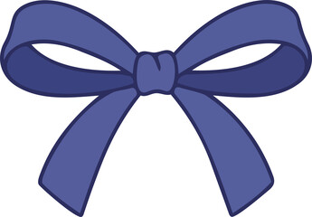 Indigo Polka Dot Hand-Drawn Bows