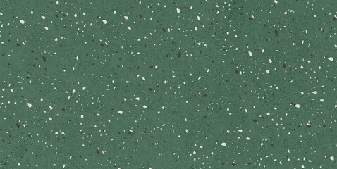 Speckled olive green terrazzo stone, polished texture, modern minimalist appeal