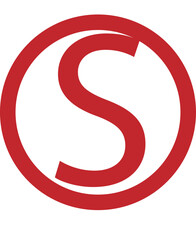 vector illustration of a red sign