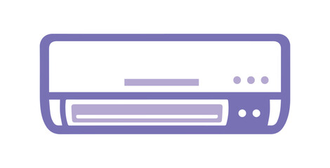 vibrant air conditioner icon with its minimalist lines and design, which can be used across a range of industries. It's part of a larger icon set too.
