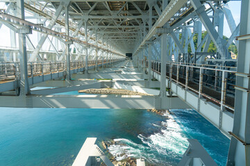 大鳴門橋の鉄骨
