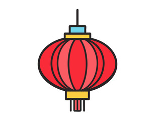 Obraz premium icon for Chinese New Year abstract lantern