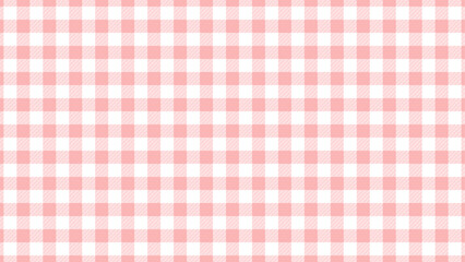 ピンク色のチェック柄のテクスチャ - ギンガム/シェパードチェックのかわいいパターン - 16:9