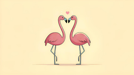 pink flamingo vector illustration