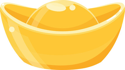 Chinese Gold Ingot Yuanbao, Symbol of Wealth and Prosperity