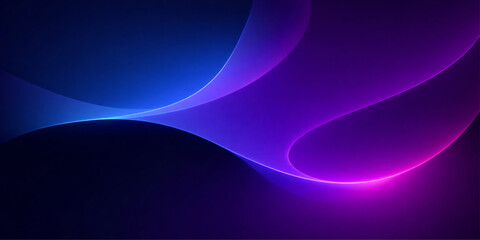 Flowing abstract blue and purple wave background featuring glowing light lines and soft motion curves in a vibrant energy pattern design © Graph Rover