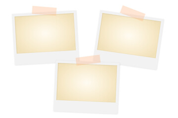 blank landscape photo frames with washi tape