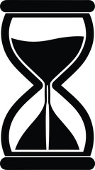 Fototapeta premium silhouette sand hour marker