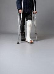 목발, 깁스, 치료, 위험, 보행법, 장애, 장애인, 환자, 정형외과, 수술, 재활, 사고, 후유증, 걷다, 짚다, 보행 도구, 의료기기, 사람, 보험, 입원