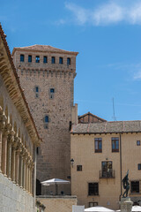 Vista de las calles de Segovia