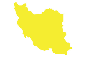 Obraz premium Golden Horizon A Minimalist Map of Iran.