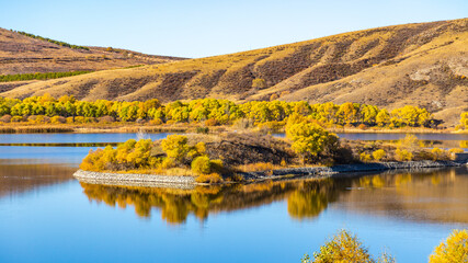 Gol Lake in Autumn, Inner Mongolia - Duolun County Landscape © LyVan