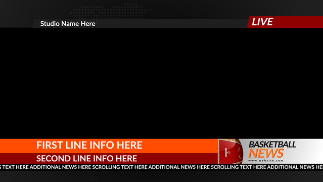 Broadcast Basketball Overlay