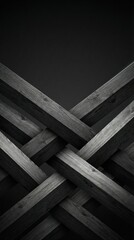 Dark wooden lattice pattern abstract background strength structure concept