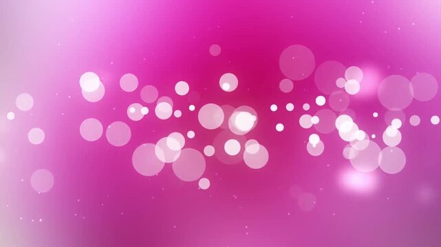 Bokeh Lights on Pink Background Video.