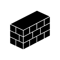 Rounded Brick Unit Shape With Simple Construction Element Concept On white Background Line Art Vector illustration