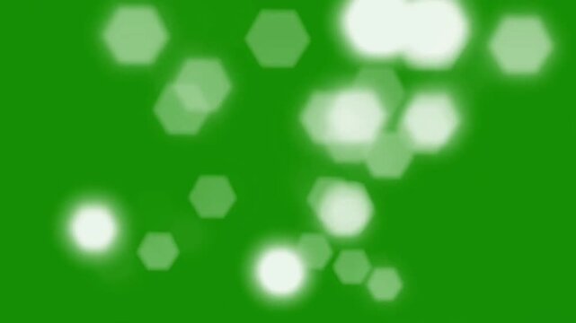Bokeh overlay green screen background.