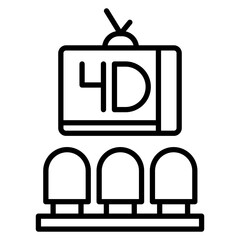 Naklejka premium Cinema 4D Vector Icon
