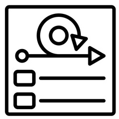 Retrospective Board Vector Icon