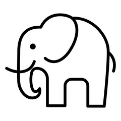 Fototapeta premium Elephant Vector Icon