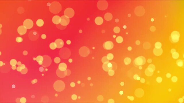 Bokeh Gold Particles on Flying Background Video.