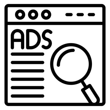 Dynamic Ads Vector Icon