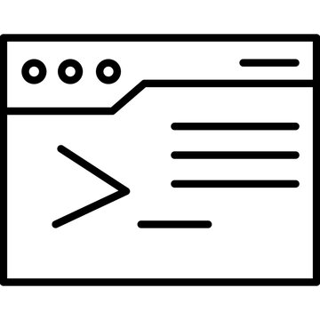 Command Line Vector Icon