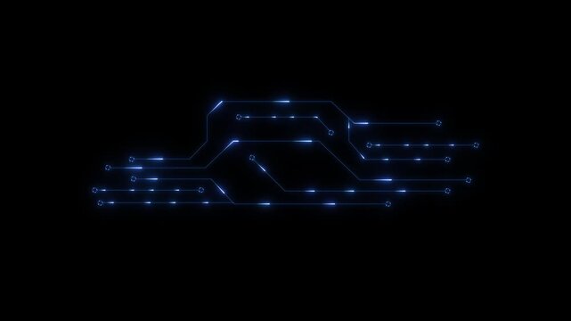 Digital motherboard Advanced Futuristic Chip Motherboard. grid. Energy waves. AI web CPU network. Web. technology circuit board server...